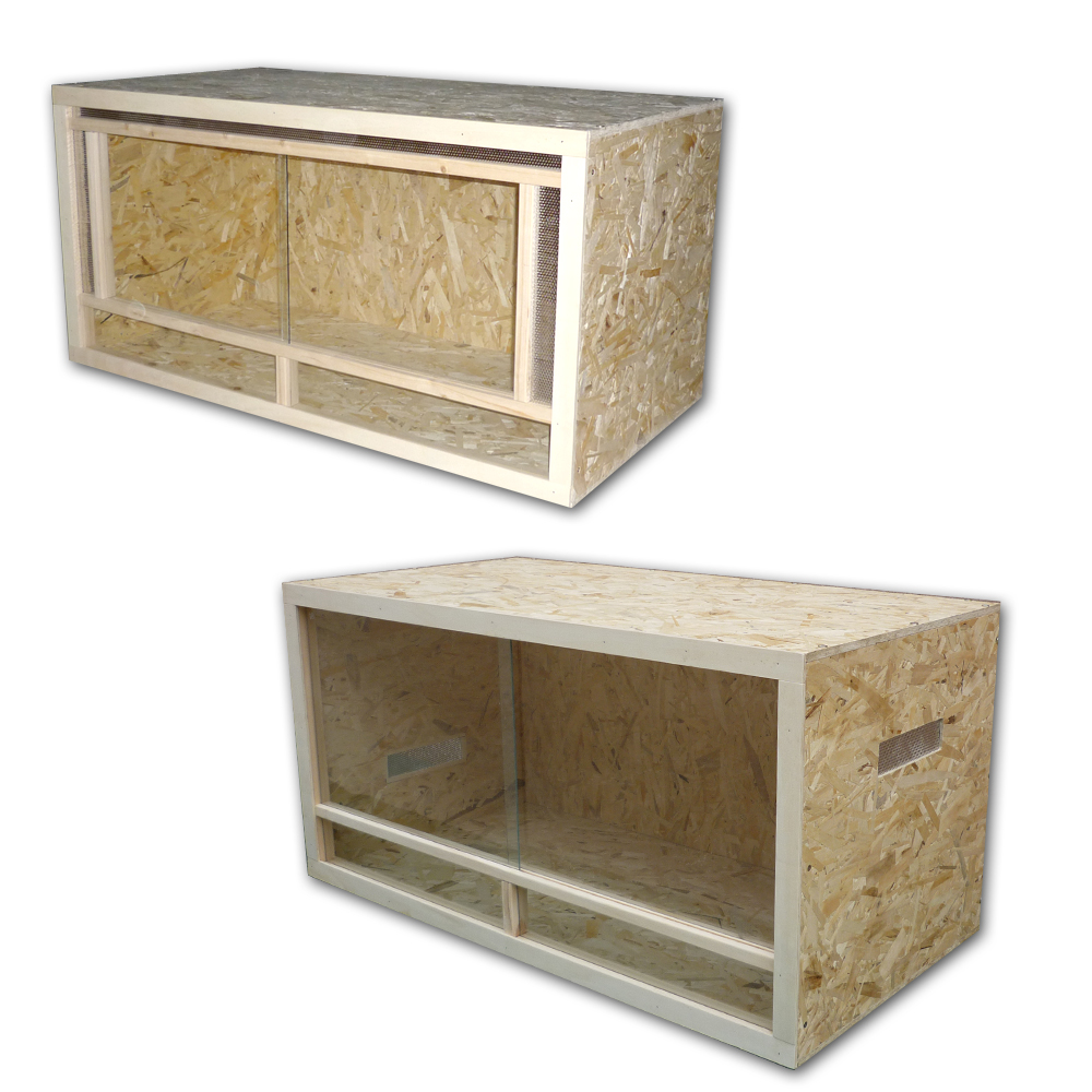 TERRARIUM 120x60x60 cm OSB HOLZ GLAS KOMPLETT eBay